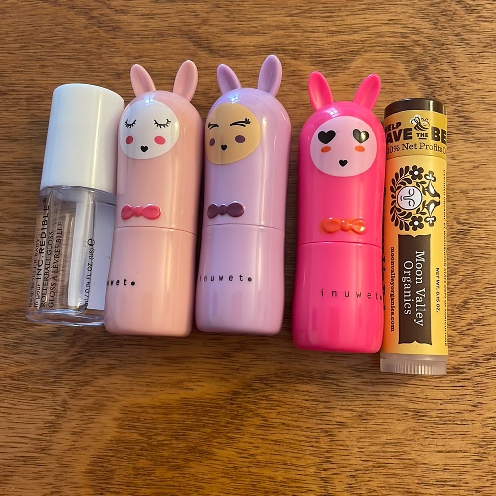 New lip bundle - inuwet, inc.redible, and moon valley organic